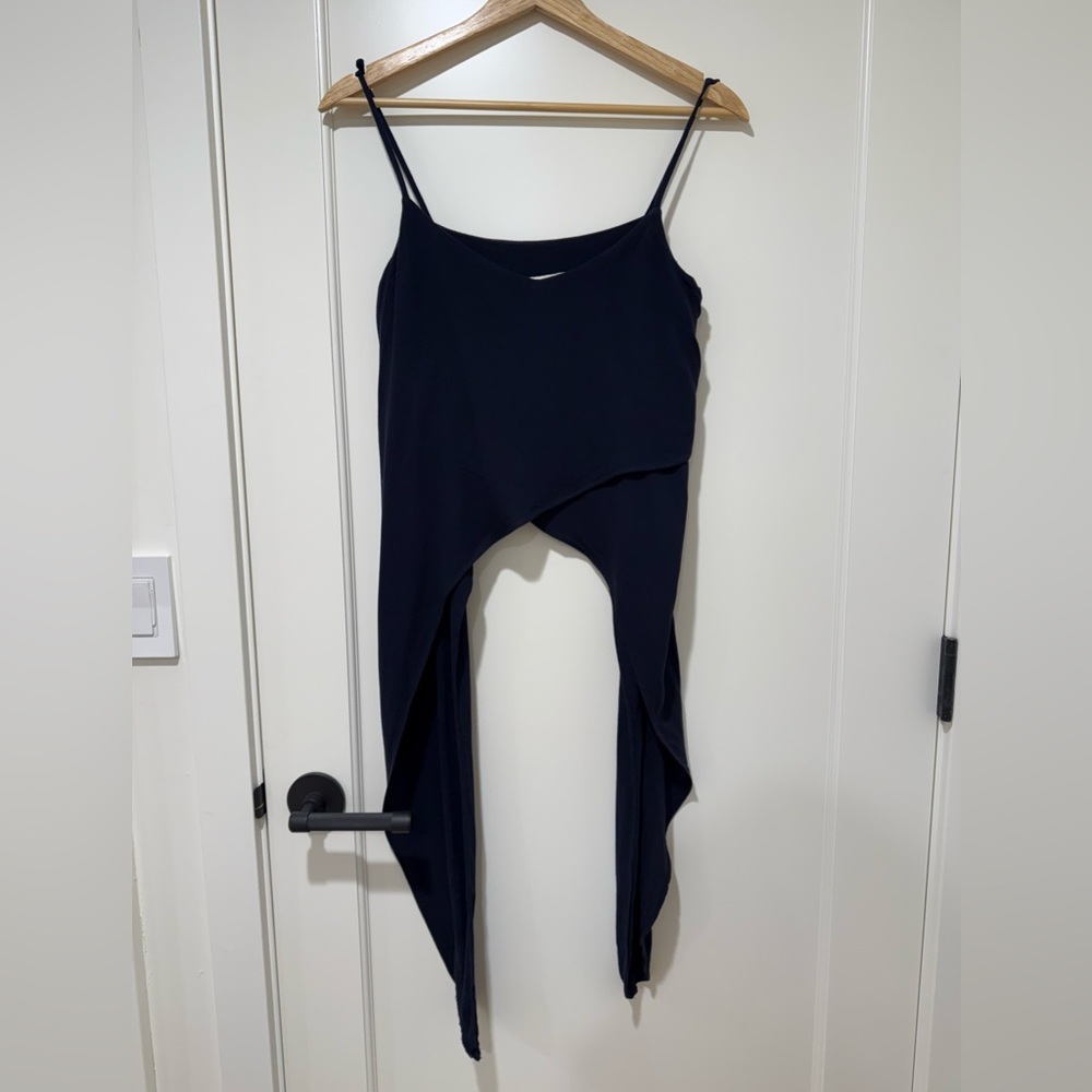Zara Navy Blue Cropped Camisole